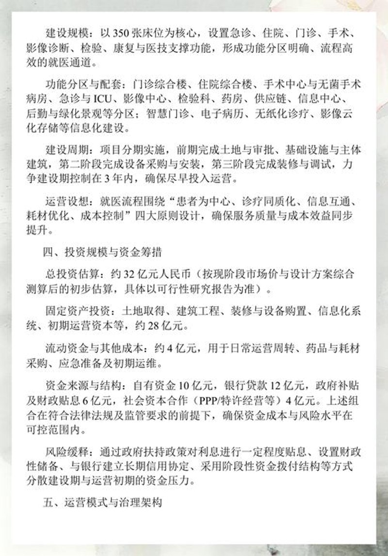 医院投资